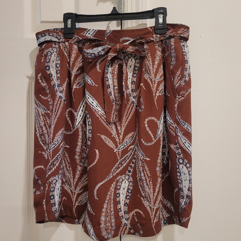 Brown feather skirt